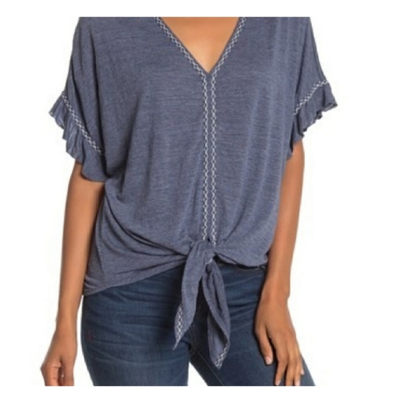 Max Studio Tops - 🌿 Max Studio | Front Tie Top